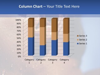 Detail Of The Head Of A Man Exiting From A Swimmingpool PowerPoint Template