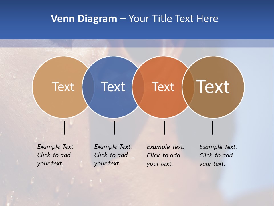 Detail Of The Head Of A Man Exiting From A Swimmingpool PowerPoint Template