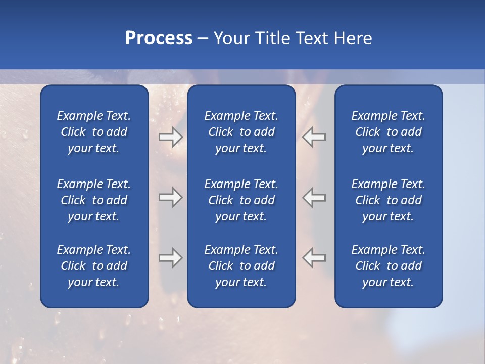 Detail Of The Head Of A Man Exiting From A Swimmingpool PowerPoint Template