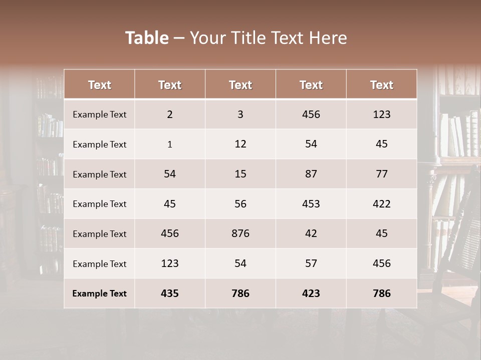 Old Private Office PowerPoint Template
