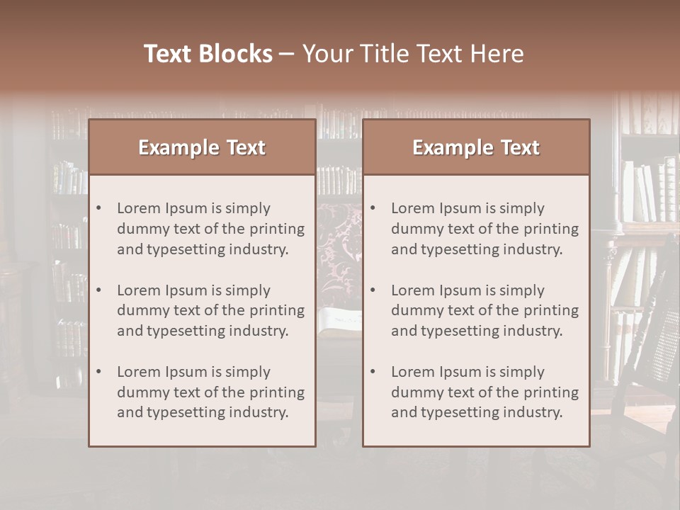 Old Private Office PowerPoint Template
