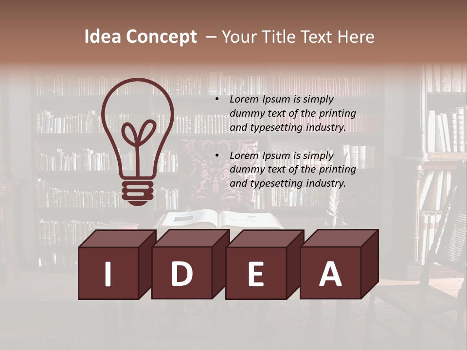 Old Private Office PowerPoint Template