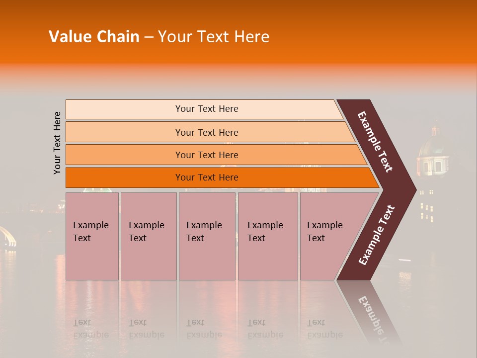 Prague, Czech At Night PowerPoint Template