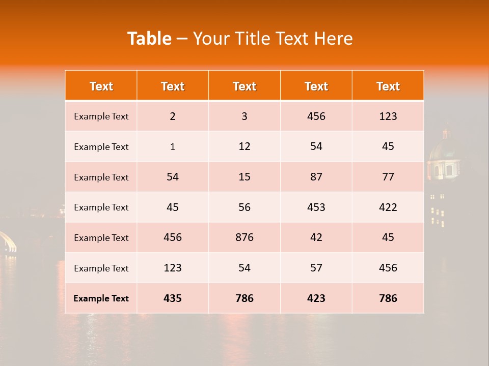 Prague, Czech At Night PowerPoint Template