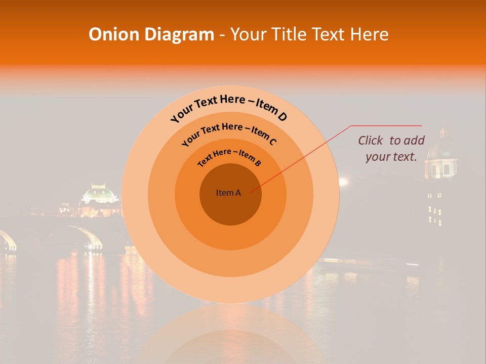 Prague, Czech At Night PowerPoint Template