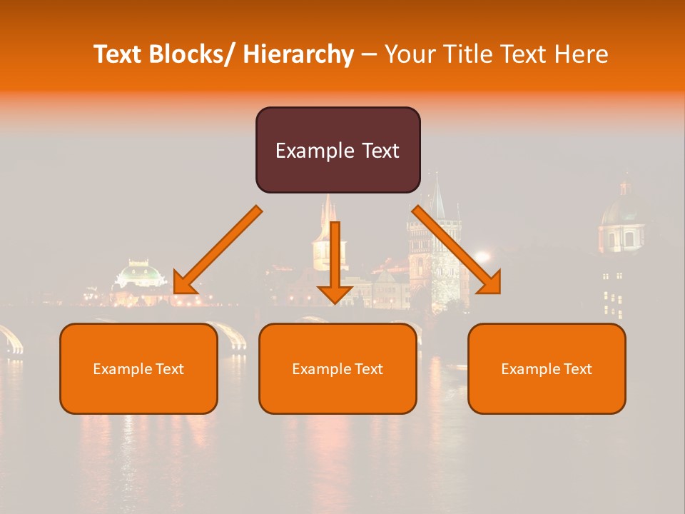 Prague, Czech At Night PowerPoint Template