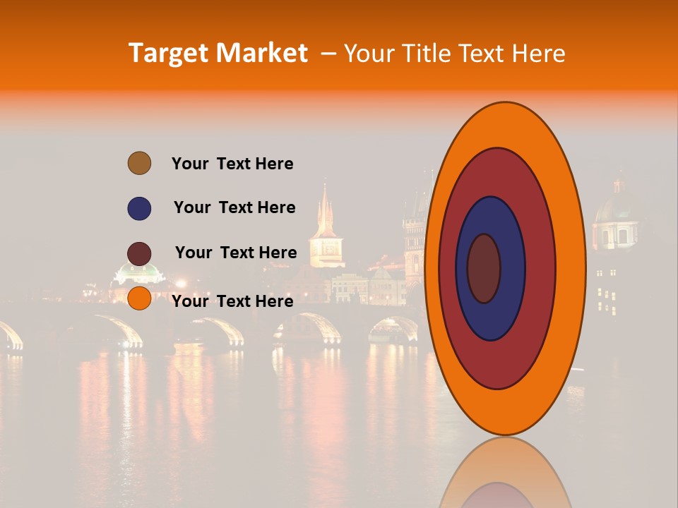 Prague, Czech At Night PowerPoint Template