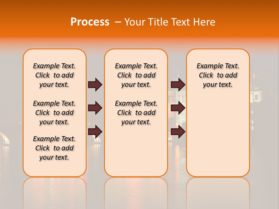 Prague, Czech At Night PowerPoint Template