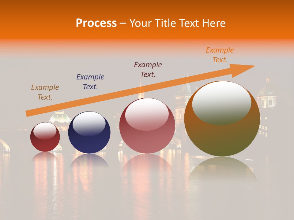 Prague, Czech At Night PowerPoint Template