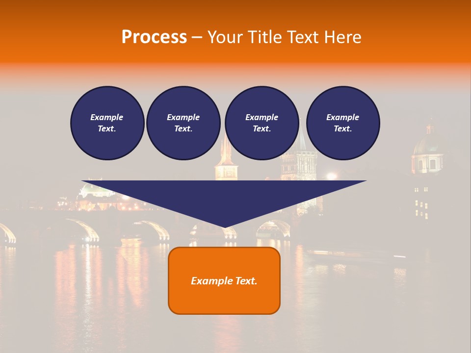 Prague, Czech At Night PowerPoint Template