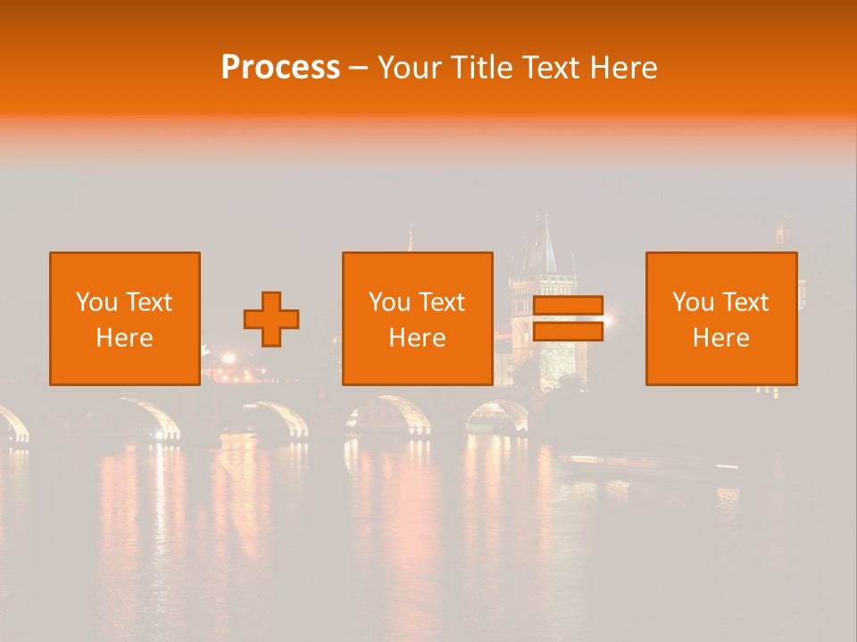 Prague, Czech At Night PowerPoint Template