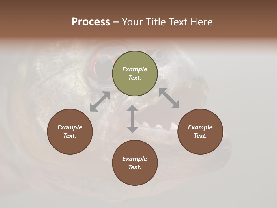 Little Girl Brushing Teeth In Bathroom PowerPoint Template