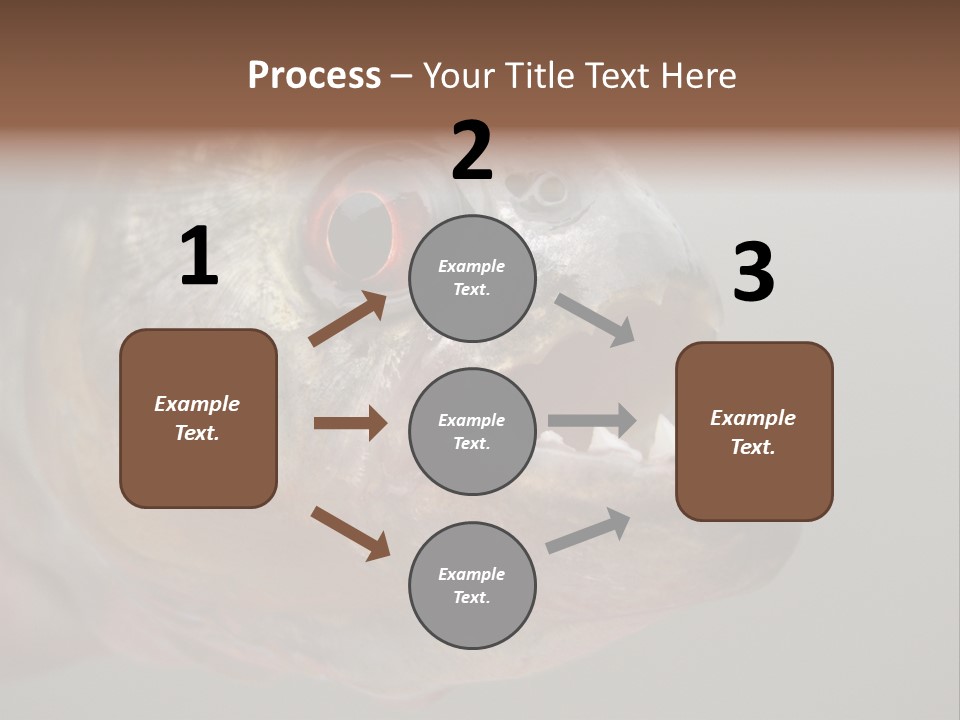 Little Girl Brushing Teeth In Bathroom PowerPoint Template