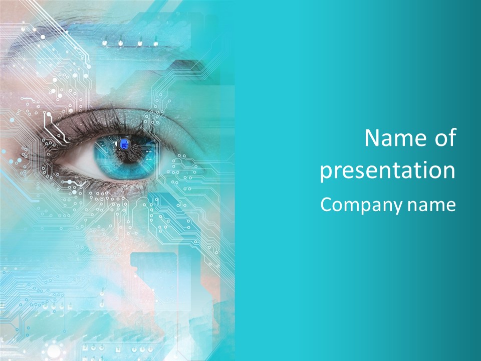 High-Tech Technology Background PowerPoint Template