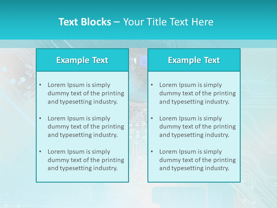High-Tech Technology Background PowerPoint Template