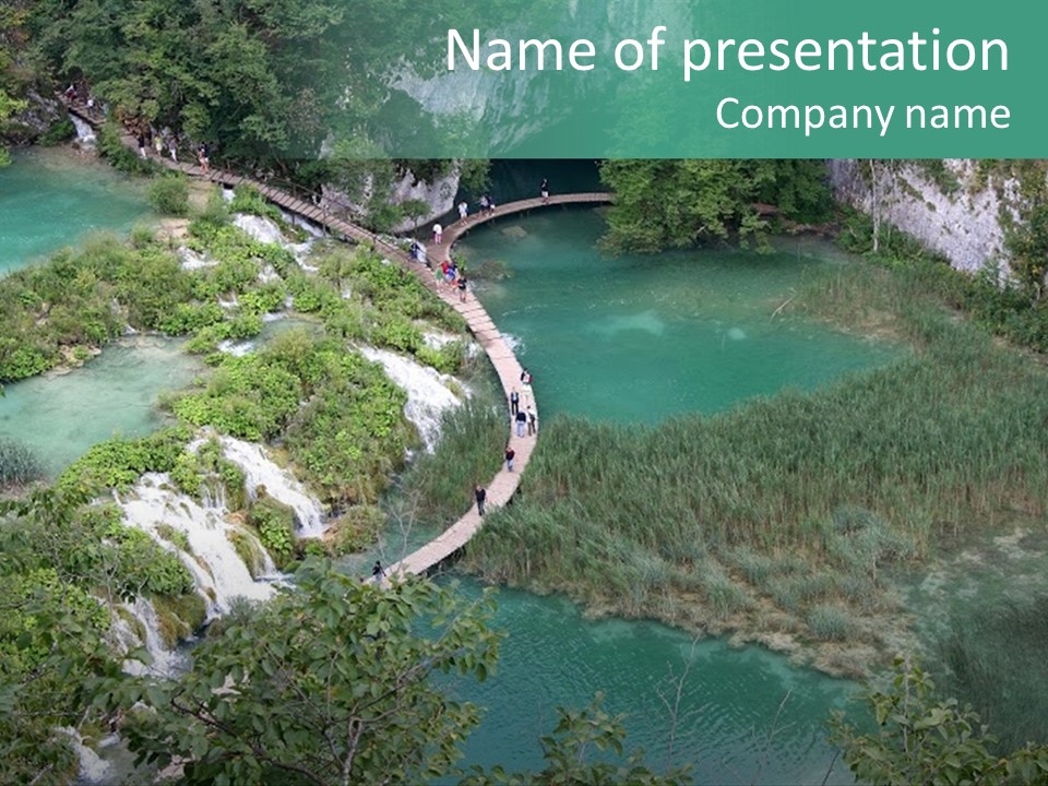 Lakes Plitvice-Croatia.pa Norama PowerPoint Template