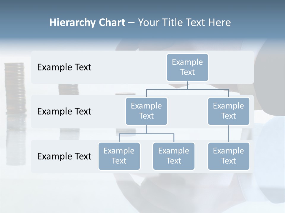 A Hand Putting A Coin Into A Pile Of Coins PowerPoint Template
