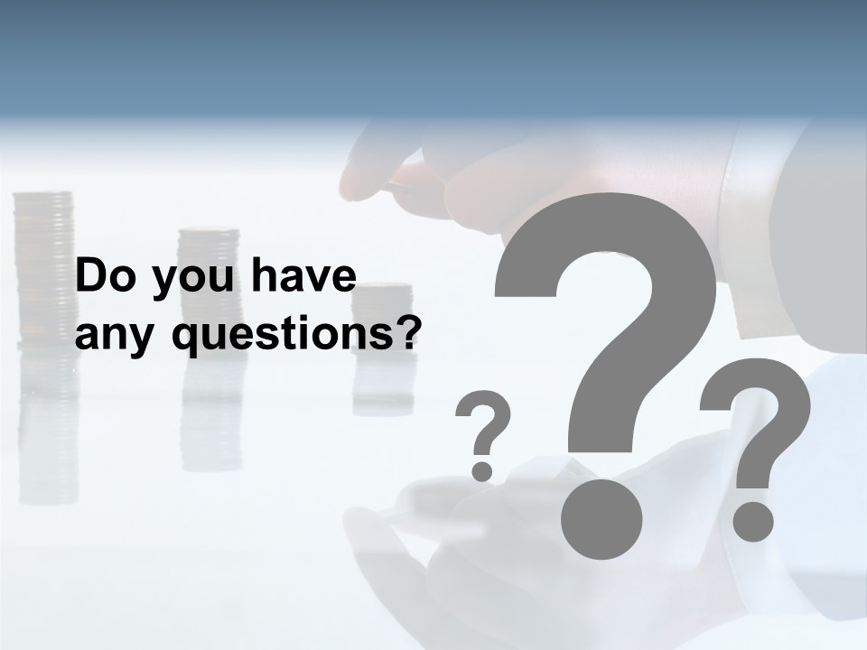 A Hand Putting A Coin Into A Pile Of Coins PowerPoint Template