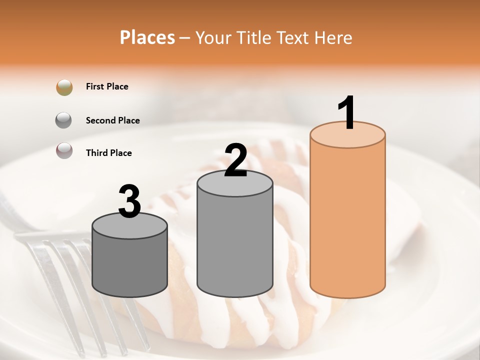 A Cheese Danish And Coffee For Breakfast. PowerPoint Template