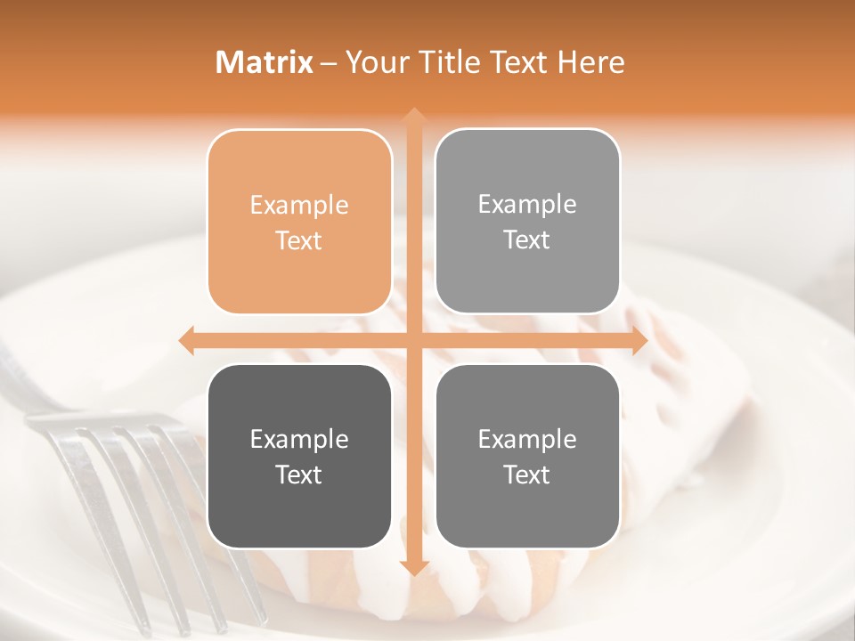 A Cheese Danish And Coffee For Breakfast. PowerPoint Template