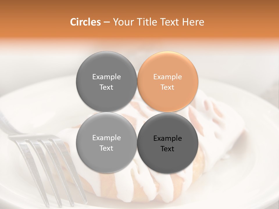 A Cheese Danish And Coffee For Breakfast. PowerPoint Template