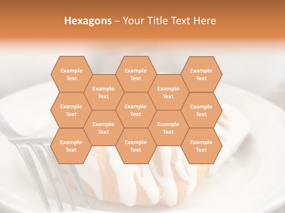 A Cheese Danish And Coffee For Breakfast. PowerPoint Template
