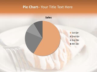 A Cheese Danish And Coffee For Breakfast. PowerPoint Template