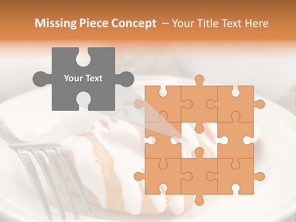 A Cheese Danish And Coffee For Breakfast. PowerPoint Template