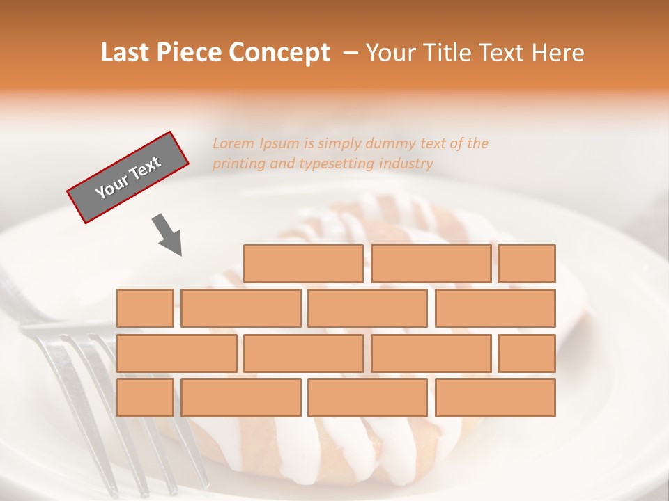 A Cheese Danish And Coffee For Breakfast. PowerPoint Template