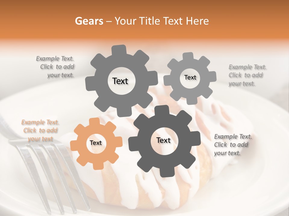 A Cheese Danish And Coffee For Breakfast. PowerPoint Template