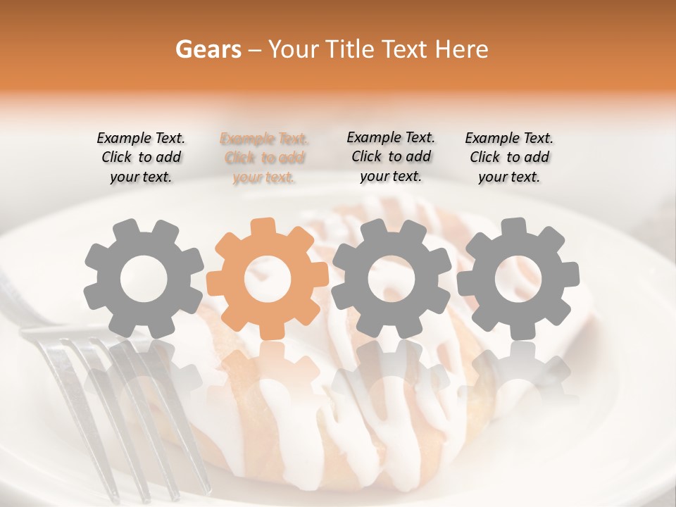 A Cheese Danish And Coffee For Breakfast. PowerPoint Template