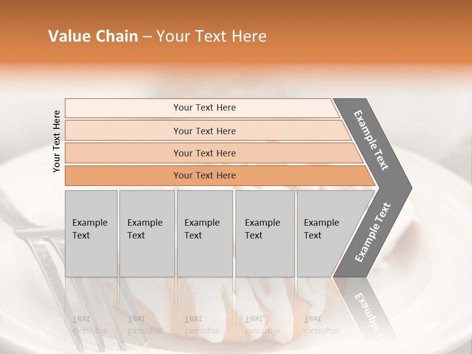 A Cheese Danish And Coffee For Breakfast. PowerPoint Template