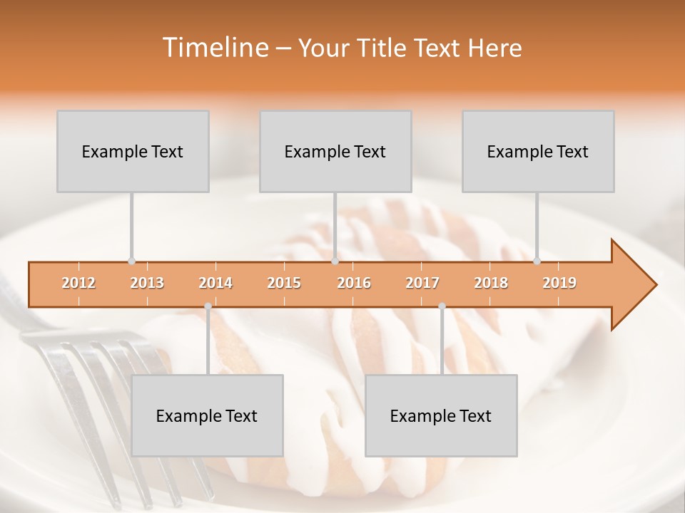 A Cheese Danish And Coffee For Breakfast. PowerPoint Template