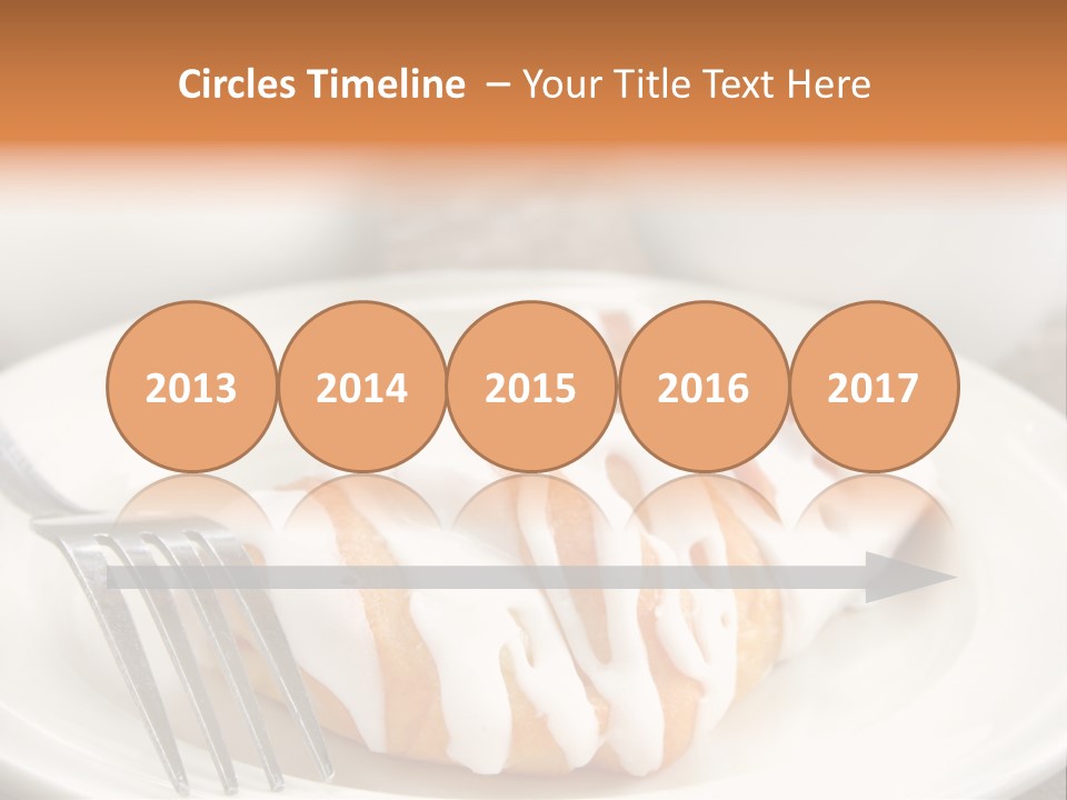 A Cheese Danish And Coffee For Breakfast. PowerPoint Template