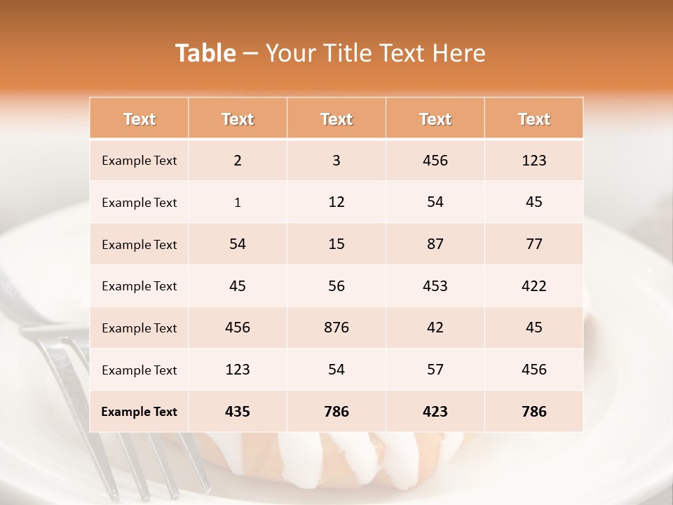 A Cheese Danish And Coffee For Breakfast. PowerPoint Template