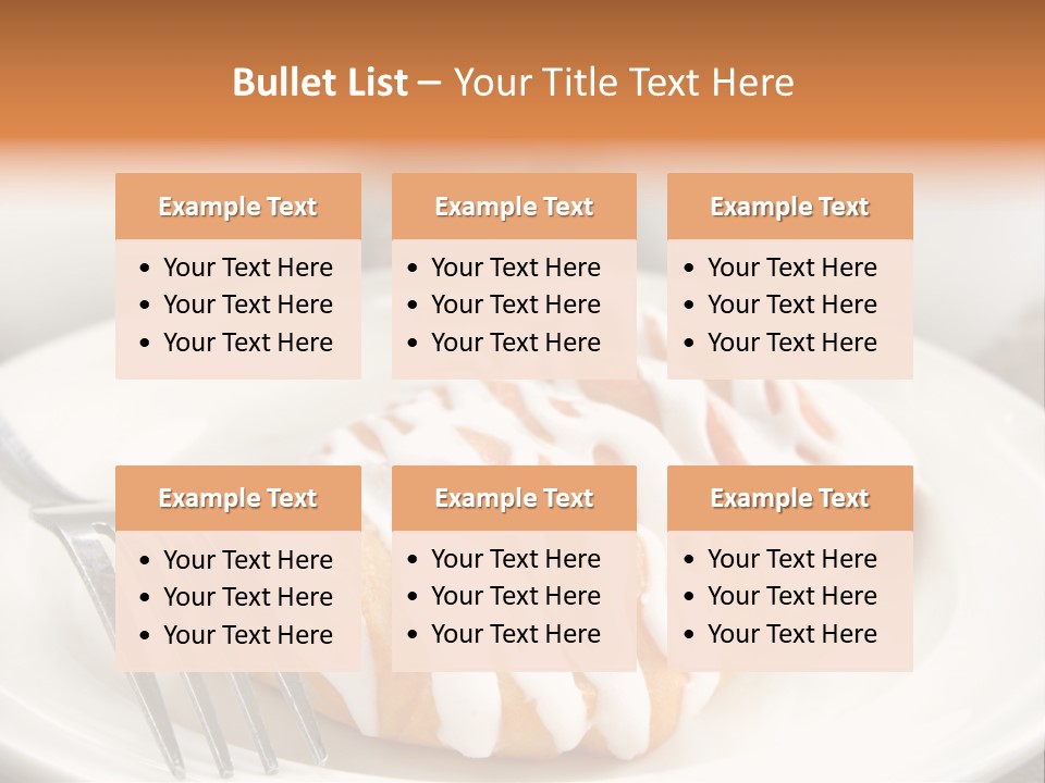 A Cheese Danish And Coffee For Breakfast. PowerPoint Template