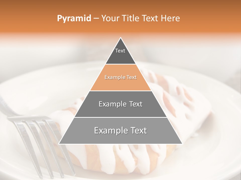 A Cheese Danish And Coffee For Breakfast. PowerPoint Template
