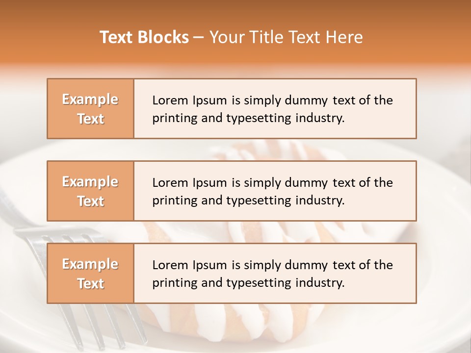 A Cheese Danish And Coffee For Breakfast. PowerPoint Template