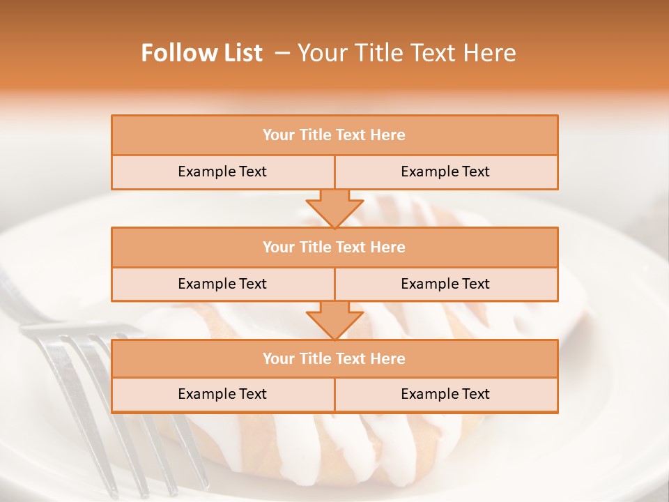A Cheese Danish And Coffee For Breakfast. PowerPoint Template