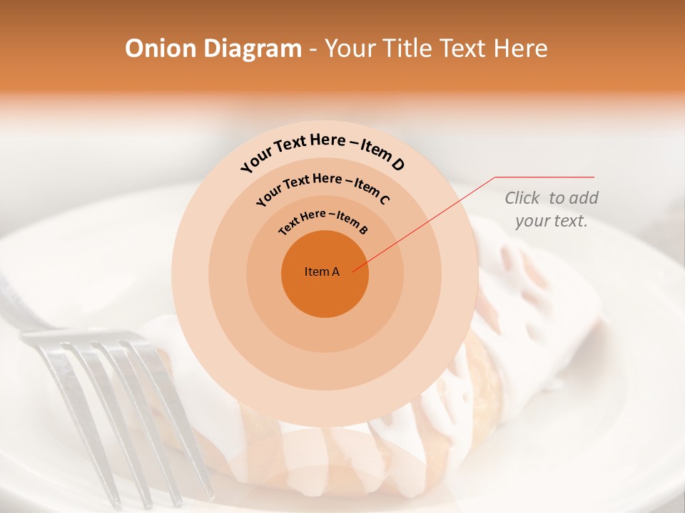 A Cheese Danish And Coffee For Breakfast. PowerPoint Template