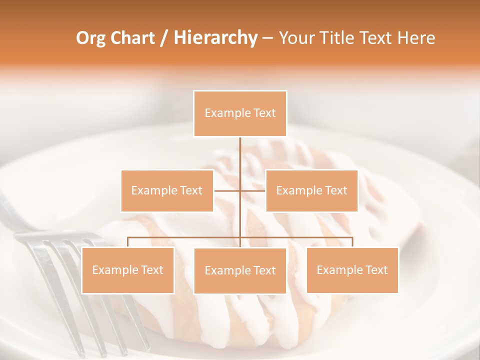 A Cheese Danish And Coffee For Breakfast. PowerPoint Template