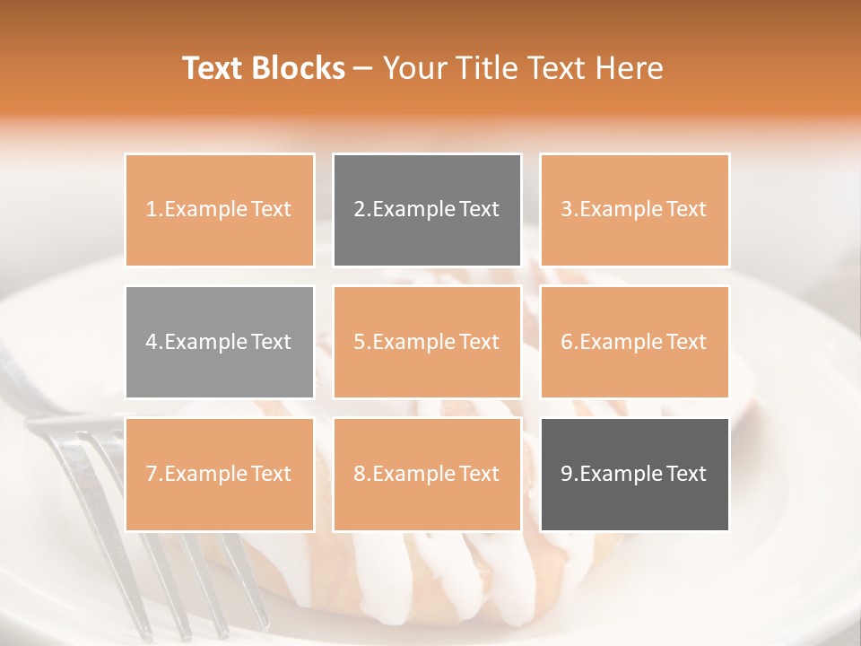 A Cheese Danish And Coffee For Breakfast. PowerPoint Template