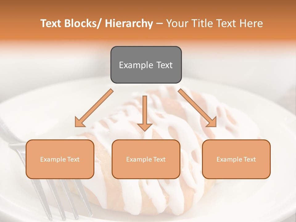 A Cheese Danish And Coffee For Breakfast. PowerPoint Template