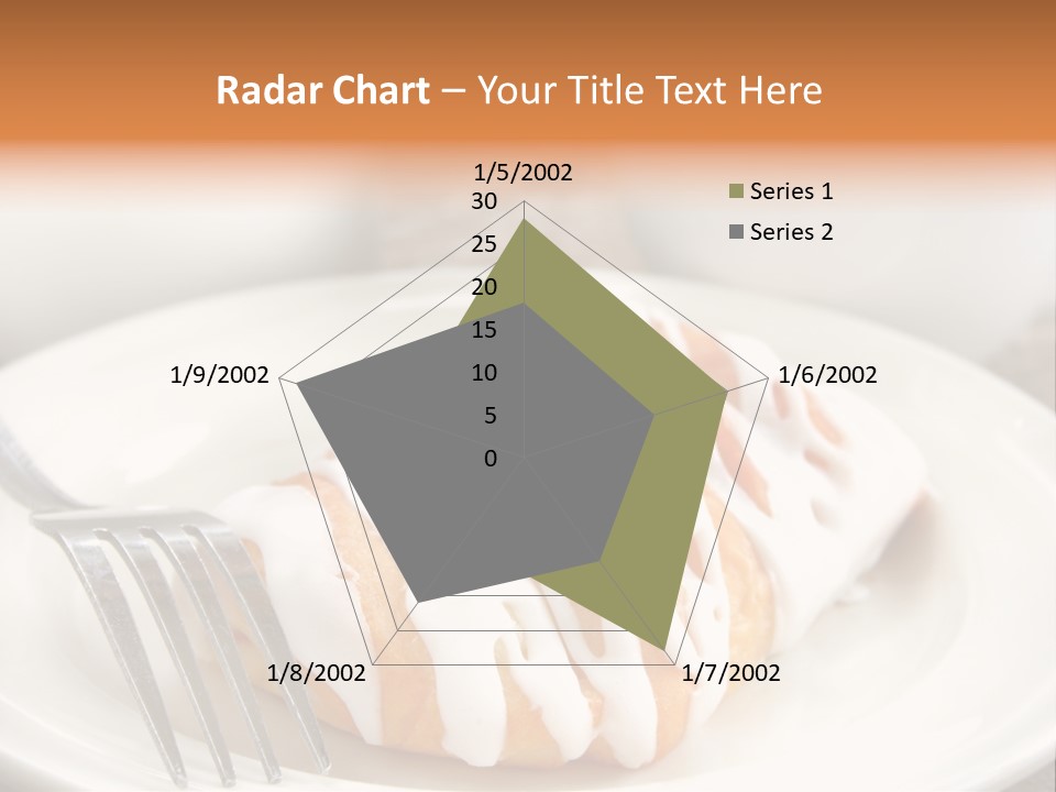 A Cheese Danish And Coffee For Breakfast. PowerPoint Template