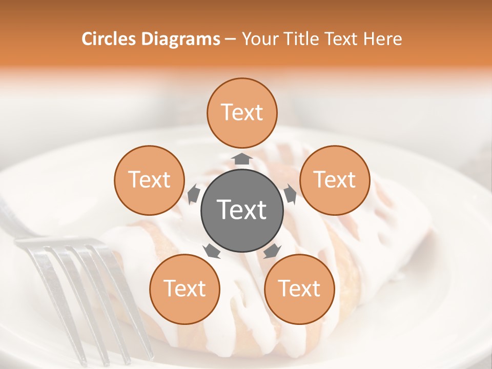 A Cheese Danish And Coffee For Breakfast. PowerPoint Template