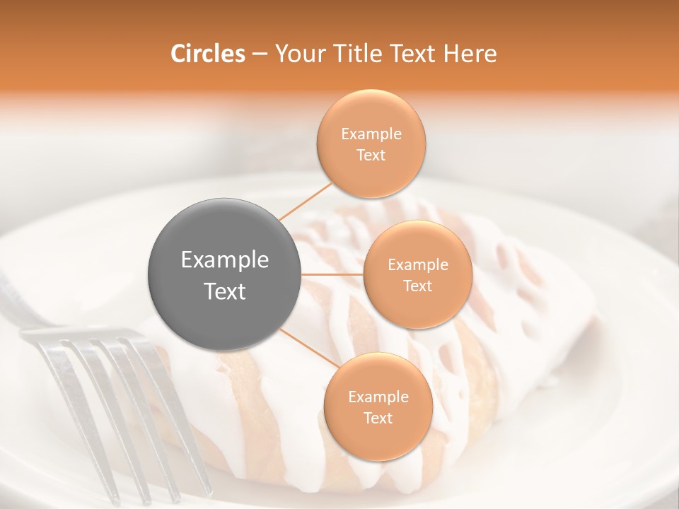 A Cheese Danish And Coffee For Breakfast. PowerPoint Template