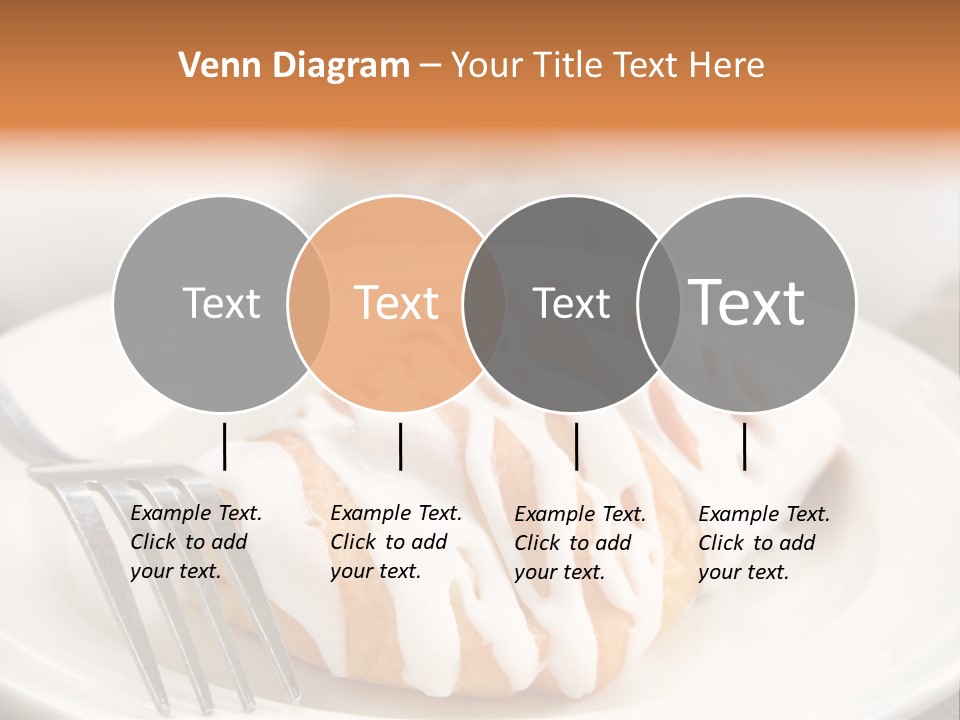 A Cheese Danish And Coffee For Breakfast. PowerPoint Template