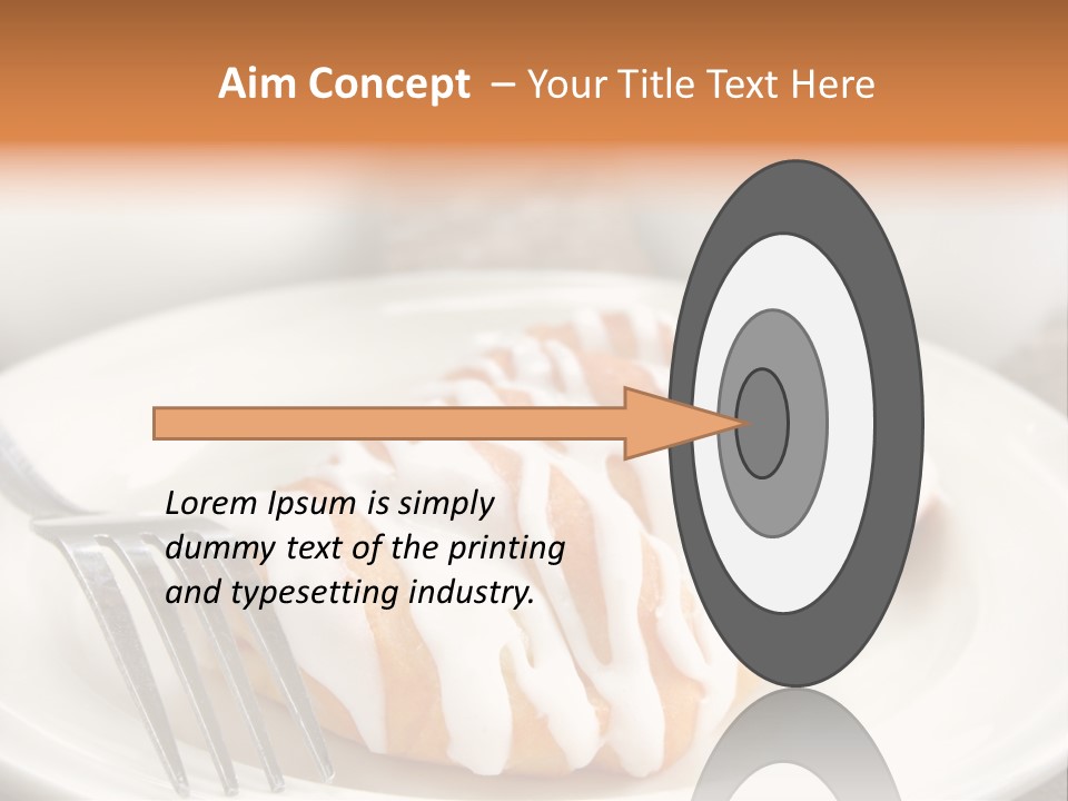 A Cheese Danish And Coffee For Breakfast. PowerPoint Template