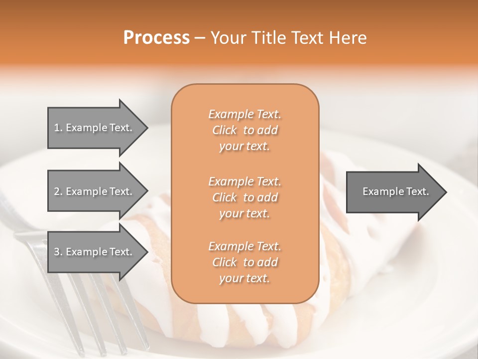 A Cheese Danish And Coffee For Breakfast. PowerPoint Template