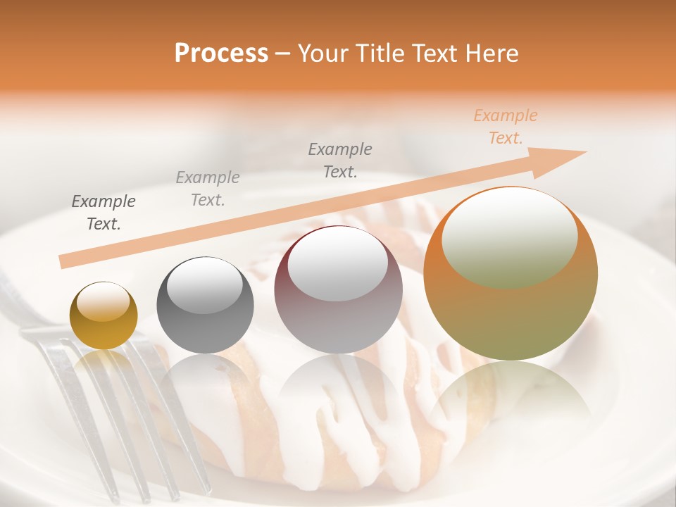 A Cheese Danish And Coffee For Breakfast. PowerPoint Template
